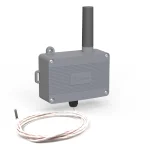 LoRaWAN temperature sensor with single PT1000 contact probe